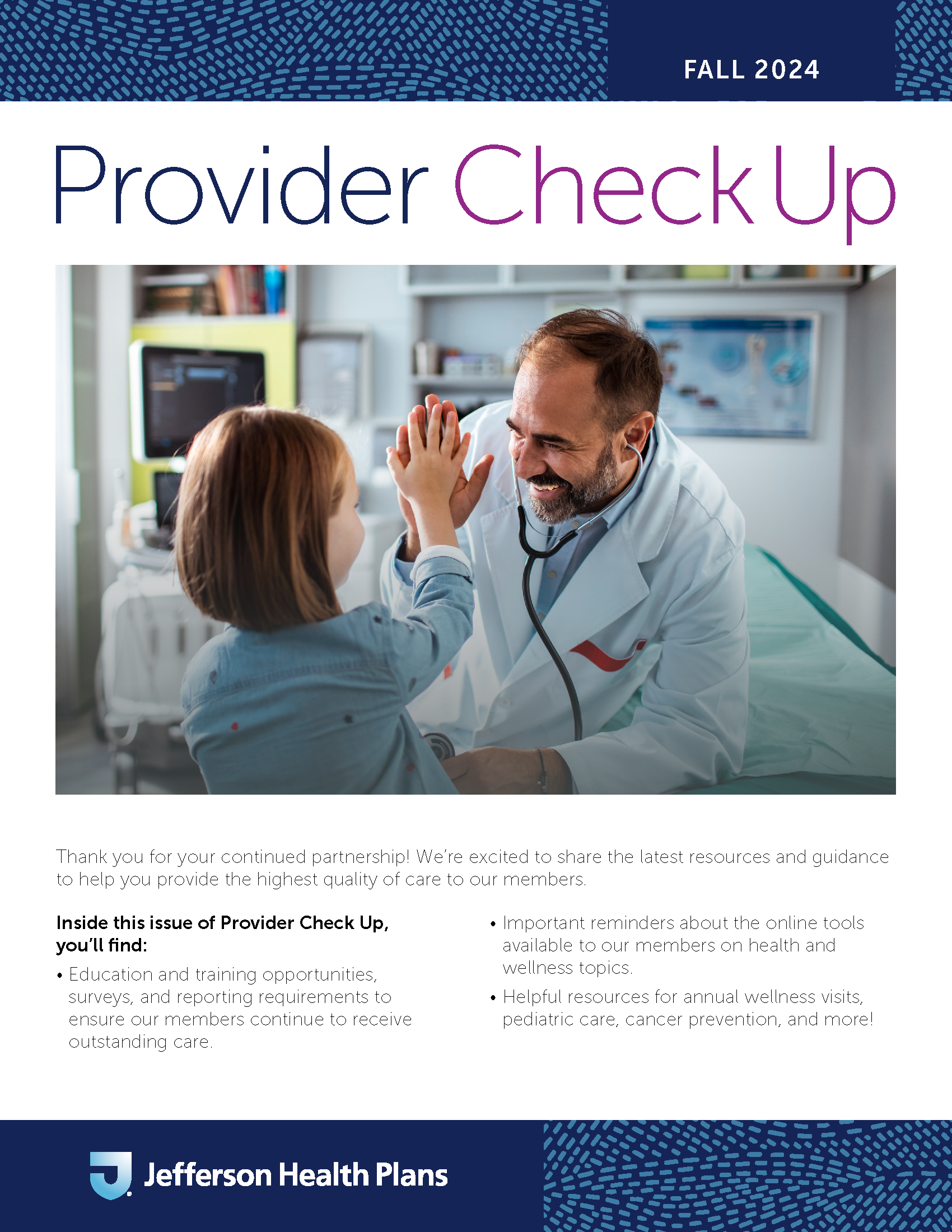 Fall Issue of Provider Newsletter